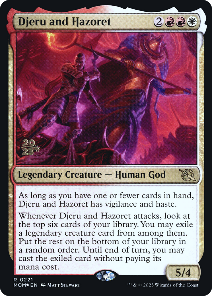 Djeru and Hazoret [March of the Machine Prerelease Promos] | Gaming Infinity