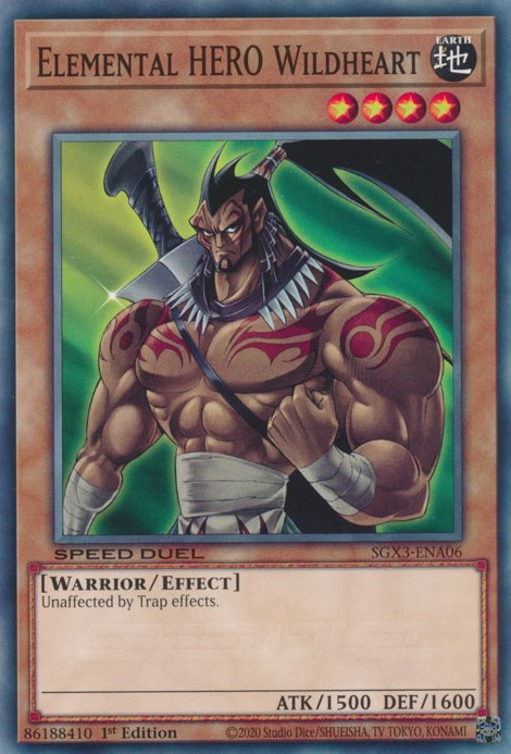 Elemental HERO Wildheart [SGX3-ENA06] Common | Gaming Infinity