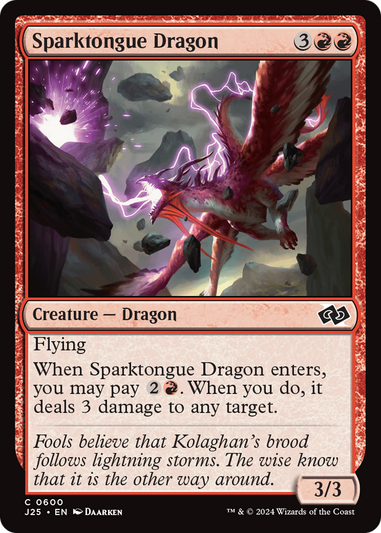 Sparktongue Dragon [Foundations Jumpstart] | Gaming Infinity