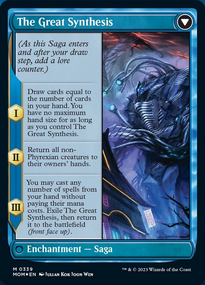 Jin-Gitaxias // The Great Synthesis (Borderless Alternate Art) [March of the Machine] | Gaming Infinity