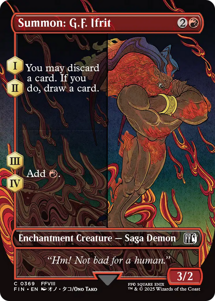 Summon: G.F. Ifrit (Borderless) [FINAL FANTASY] | Gaming Infinity