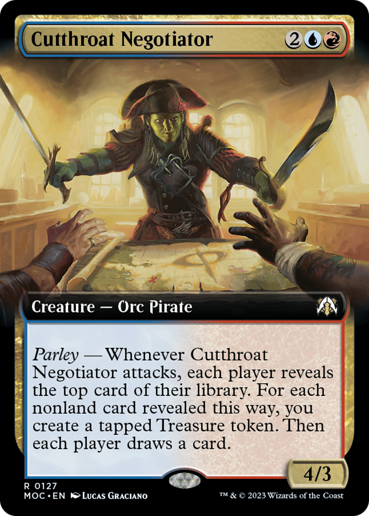 Cutthroat Negotiator (Extended Art) [March of the Machine Commander] | Gaming Infinity