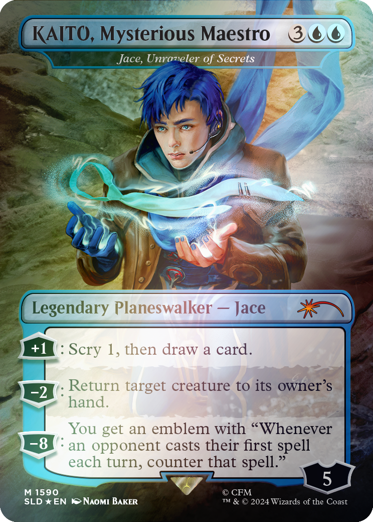 KAITO, Mysterious Maestro - Jace, Unraveler of Secrets (Rainbow Foil) [Secret Lair Drop Series] | Gaming Infinity