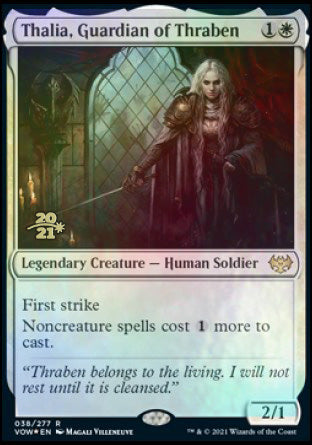 Thalia, Guardian of Thraben [Innistrad: Crimson Vow Prerelease Promos] | Gaming Infinity