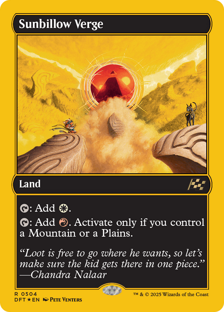 Sunbillow Verge (First-Place Foil) [Aetherdrift] | Gaming Infinity