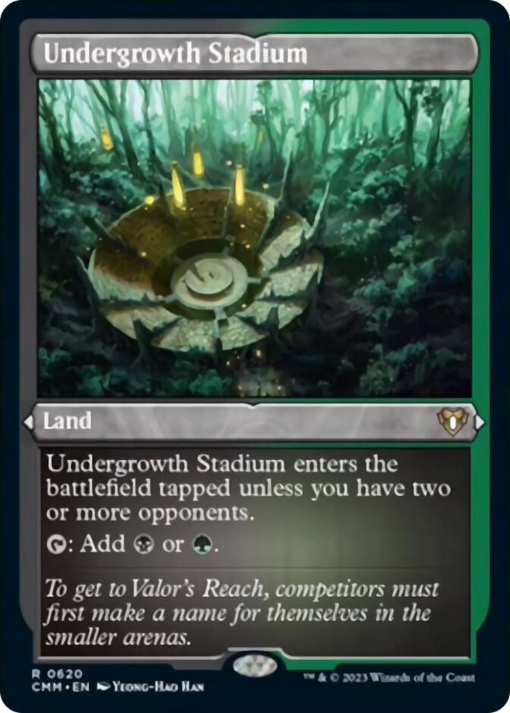 Undergrowth Stadium (Foil Etched) [Commander Masters] | Gaming Infinity