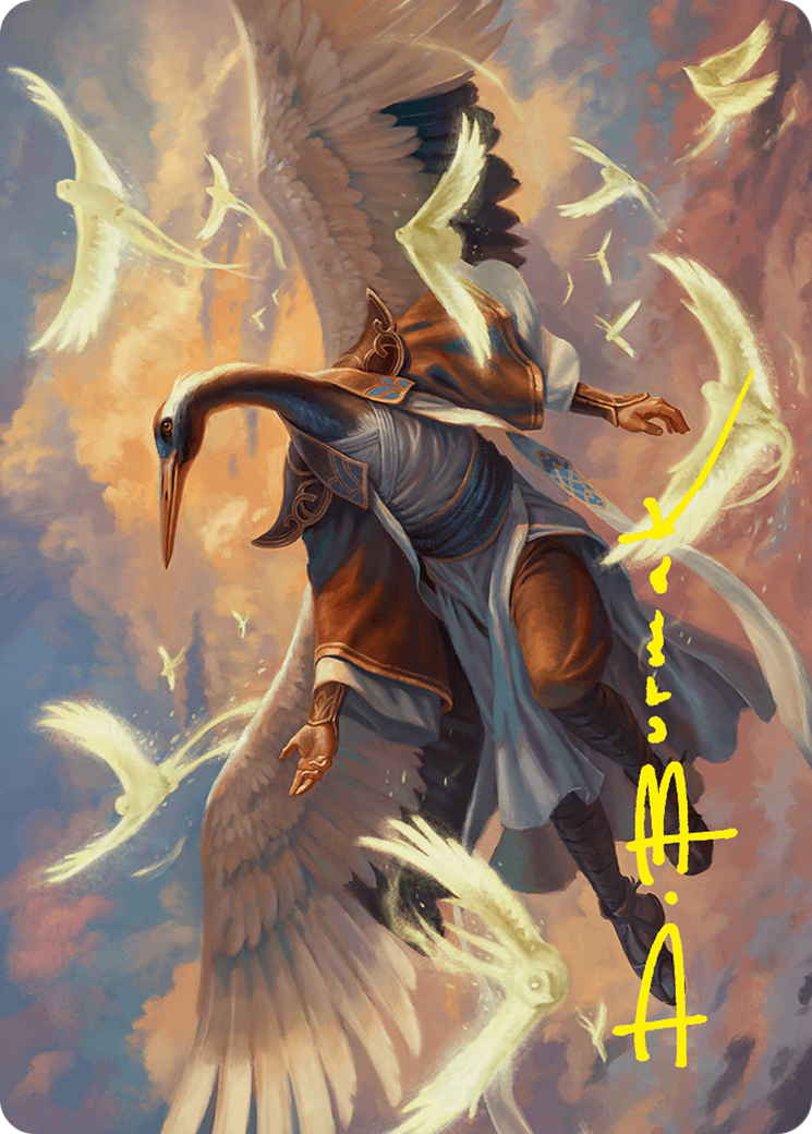 Kykar, Zephyr Awakener Art Card (16/54) (Gold-Stamped Signature) [Foundations Art Series] | Gaming Infinity