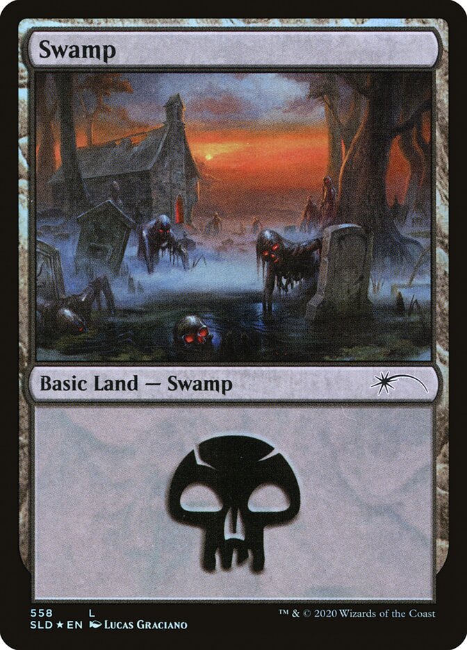 Swamp (Reanimated) (558) [Secret Lair Drop Promos] | Gaming Infinity