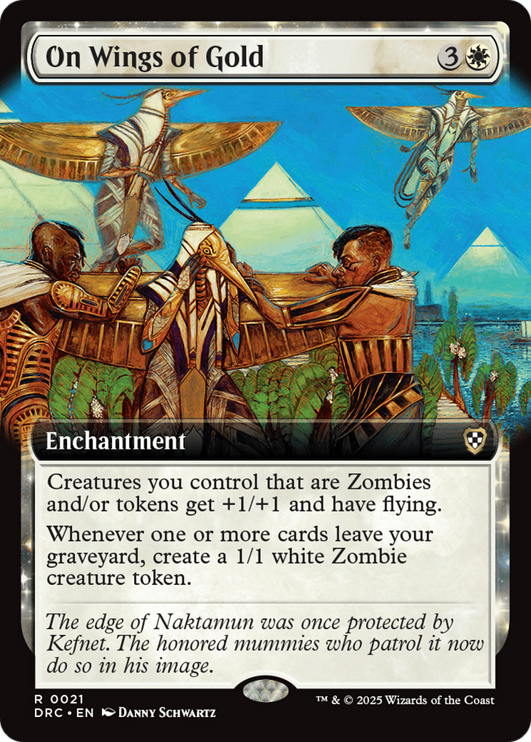 On Wings of Gold (Extended Art) [Aetherdrift Commander] | Gaming Infinity