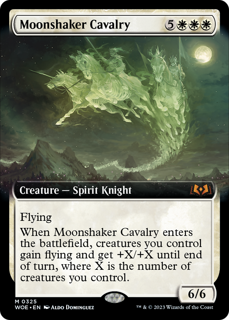 Moonshaker Cavalry (Extended Art) [Wilds of Eldraine] | Gaming Infinity
