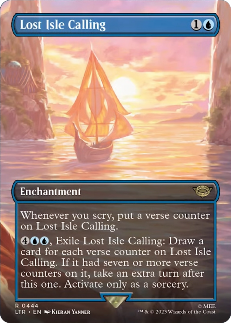 Lost Isle Calling (Borderless Alternate Art) [The Lord of the Rings: Tales of Middle-Earth] | Gaming Infinity