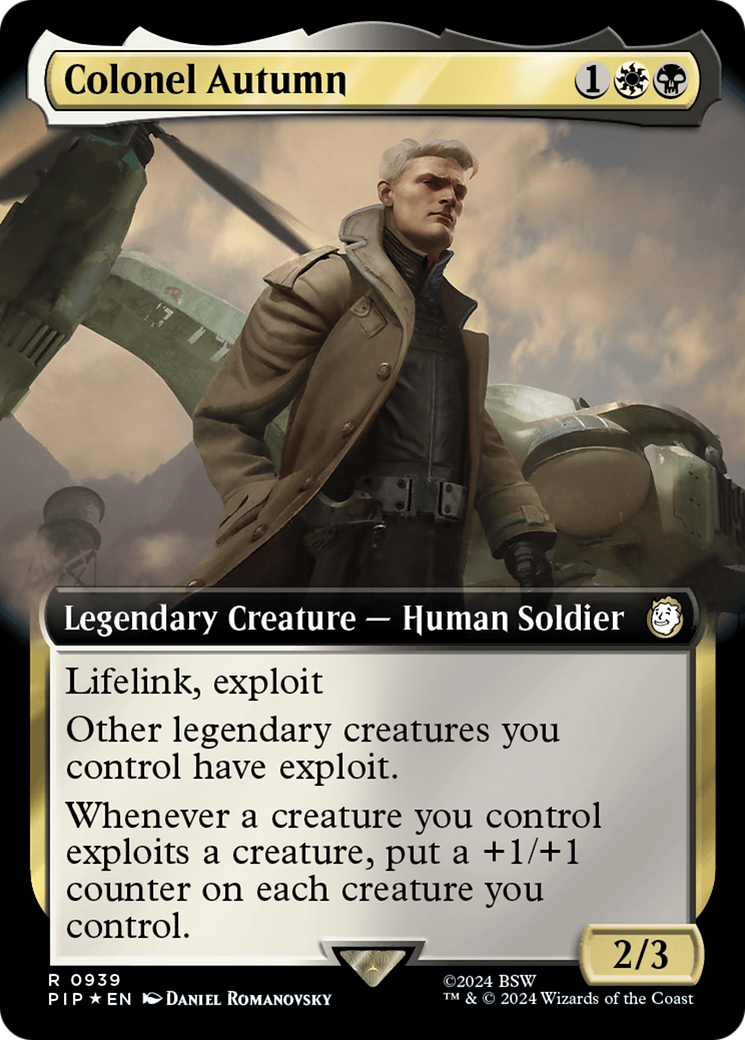 Colonel Autumn (Extended Art) (Surge Foil) [Fallout] | Gaming Infinity