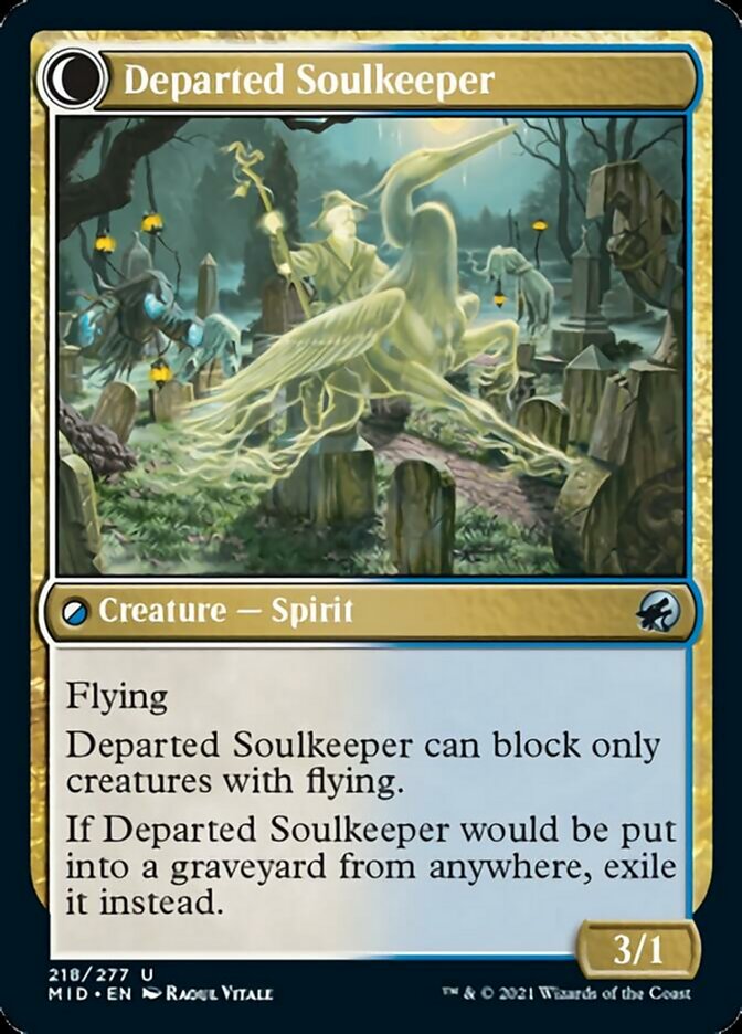 Devoted Grafkeeper // Departed Soulkeeper [Innistrad: Midnight Hunt] | Gaming Infinity