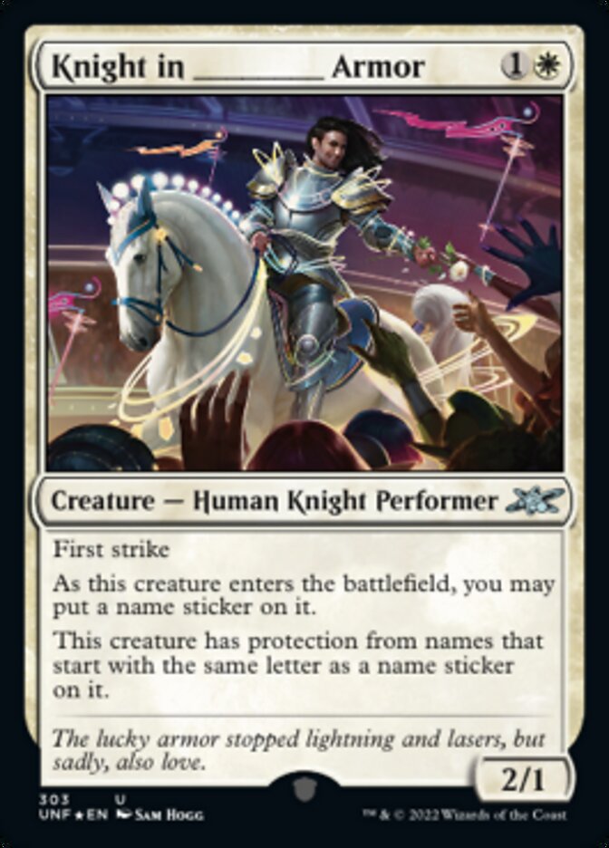 Knight in _____ Armor (Galaxy Foil) [Unfinity] | Gaming Infinity