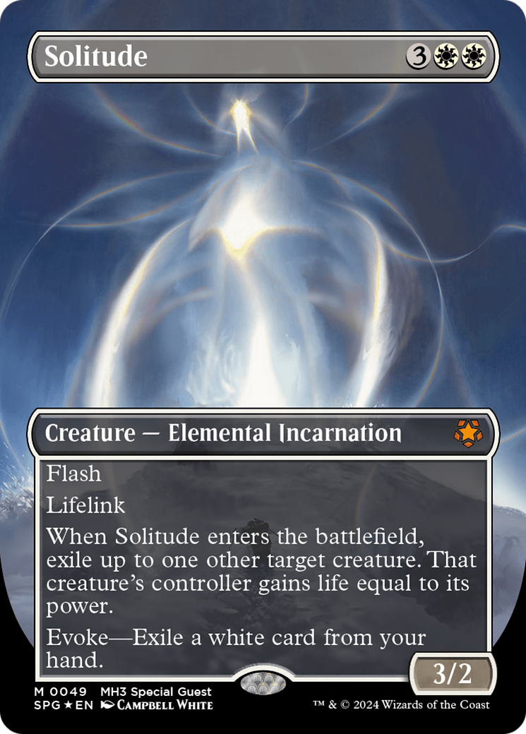 Solitude (Borderless) (Textured Foil) [Modern Horizons 3 Special Guests] | Gaming Infinity