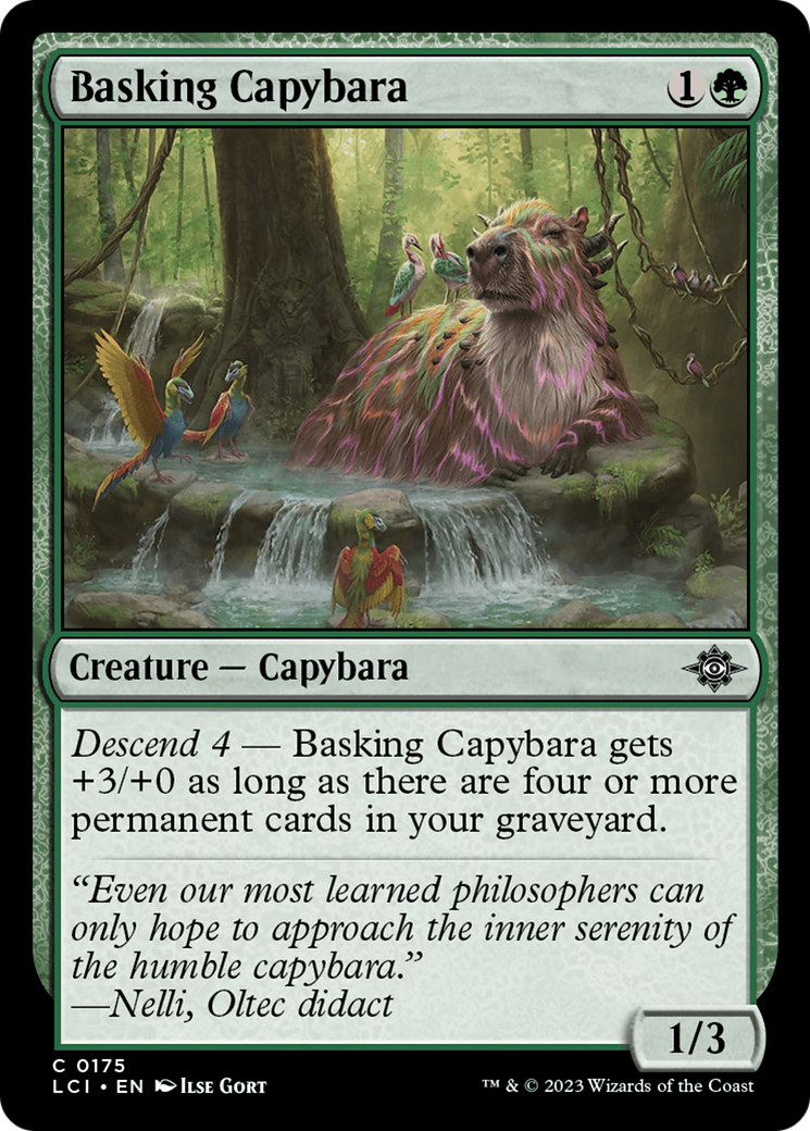 Basking Capybara [The Lost Caverns of Ixalan] | Gaming Infinity