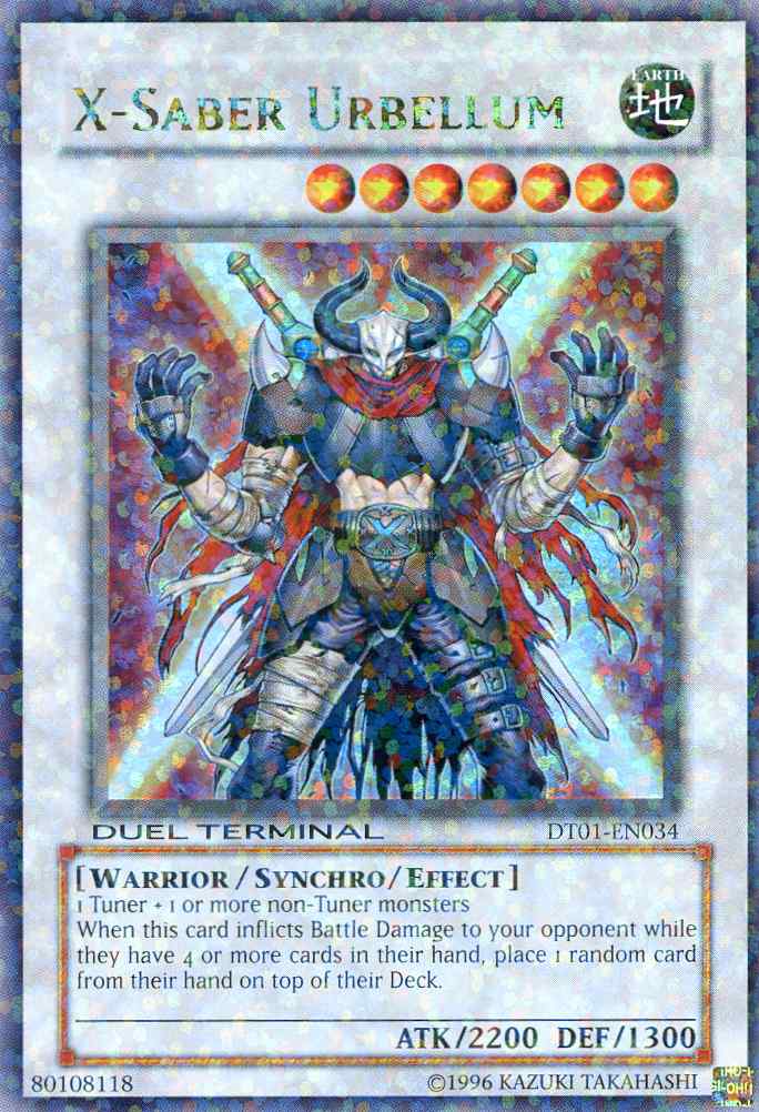 X-Saber Urbellum [DT01-EN034] Ultra Rare | Gaming Infinity