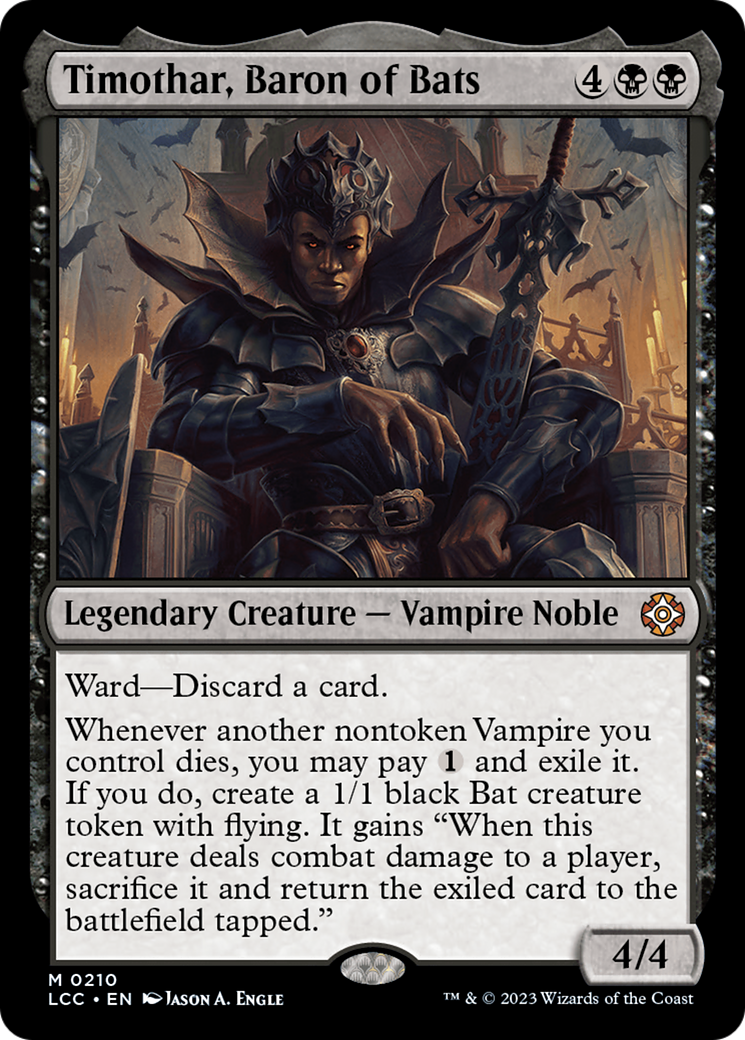 Timothar, Baron of Bats [The Lost Caverns of Ixalan Commander] | Gaming Infinity