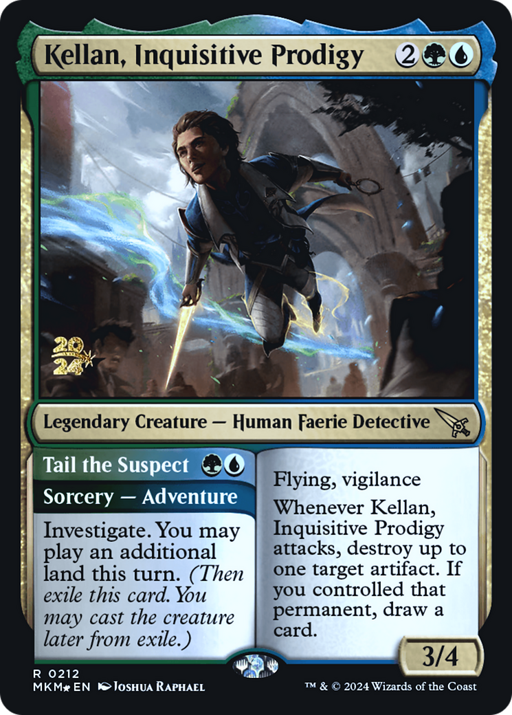 Kellan, Inquisitive Prodigy [Murders at Karlov Manor Prerelease Promos] | Gaming Infinity