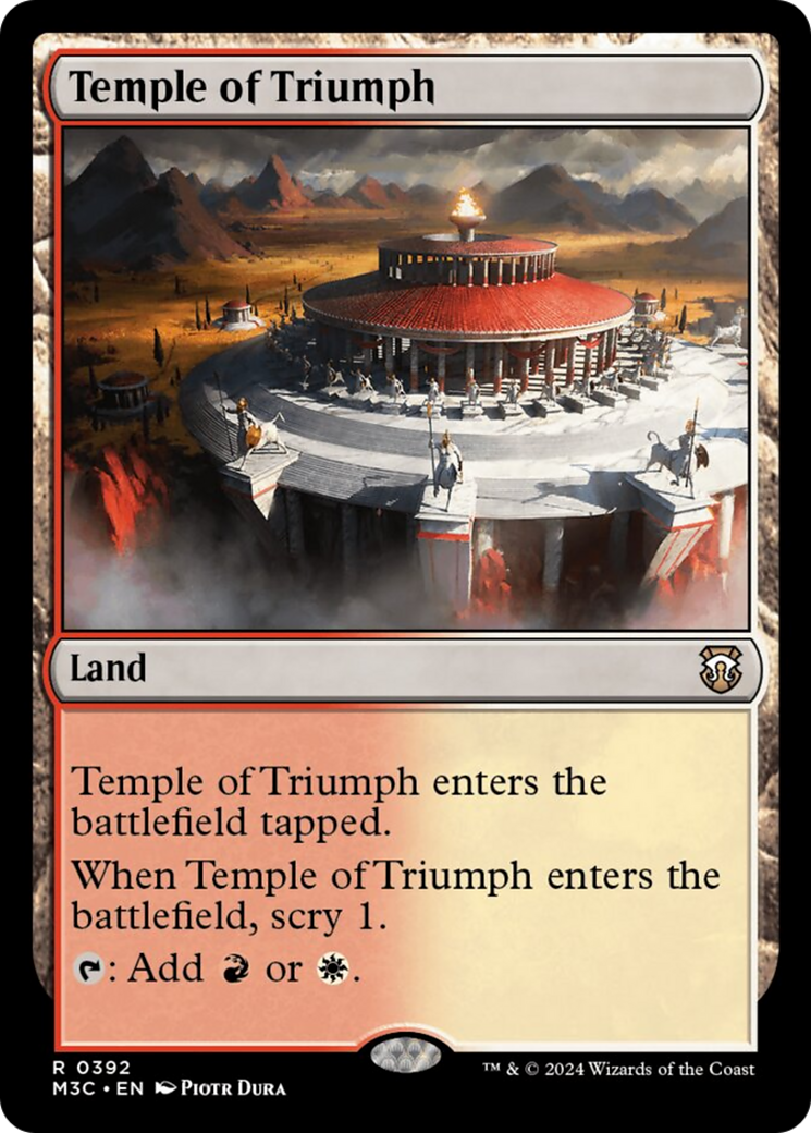 Temple of Triumph (Ripple Foil) [Modern Horizons 3 Commander] | Gaming Infinity