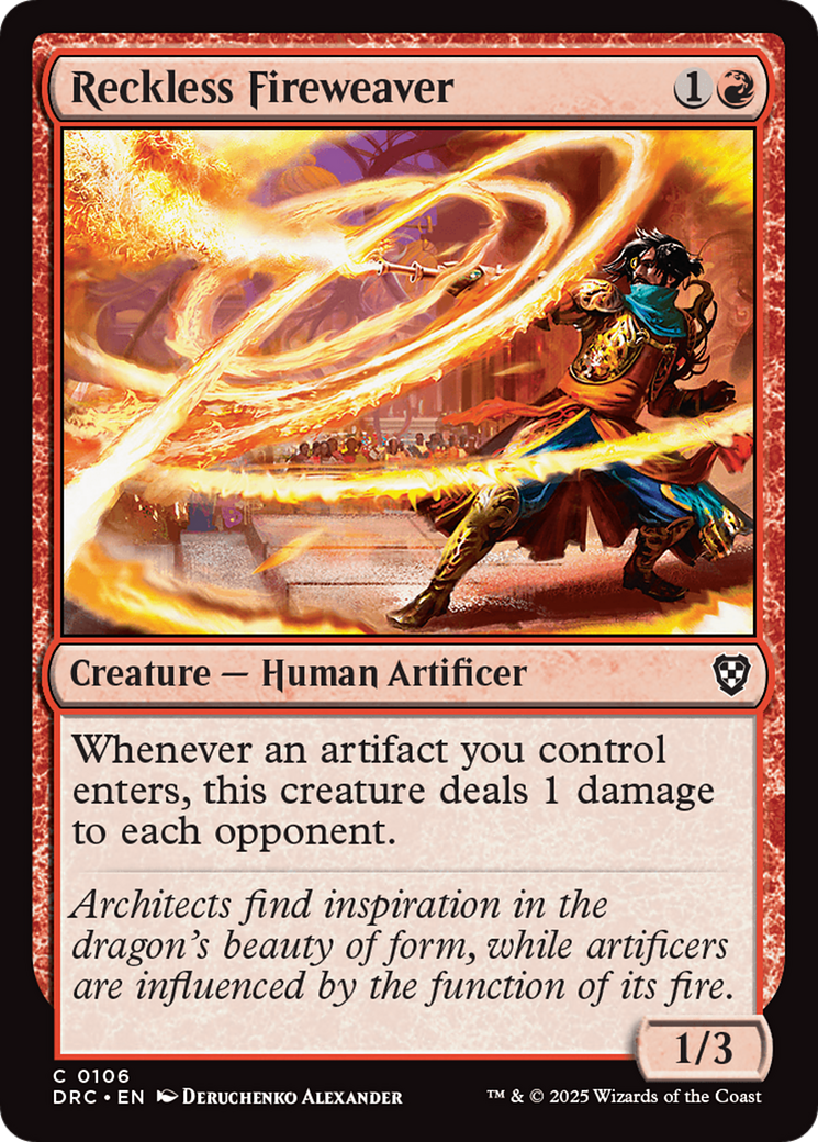 Reckless Fireweaver [Aetherdrift Commander] | Gaming Infinity