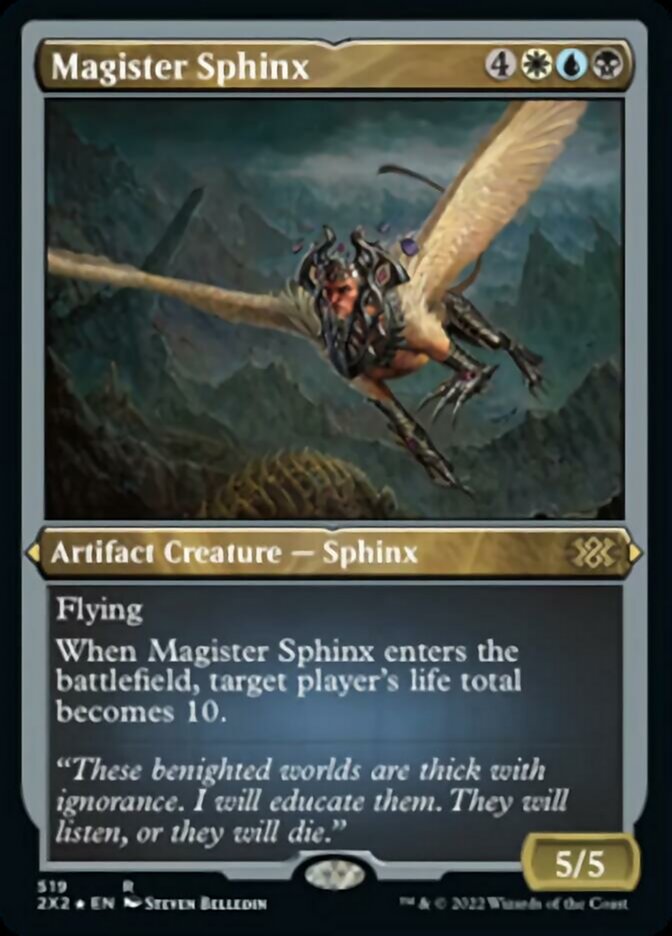 Magister Sphinx (Foil Etched) [Double Masters 2022] | Gaming Infinity