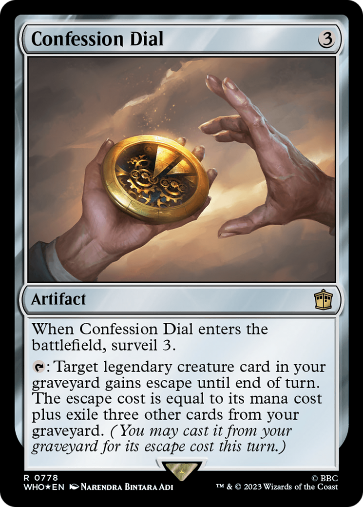 Confession Dial (Surge Foil) [Doctor Who] | Gaming Infinity