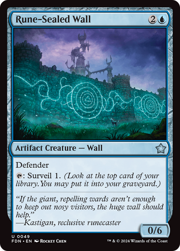 Rune-Sealed Wall [Foundations] | Gaming Infinity