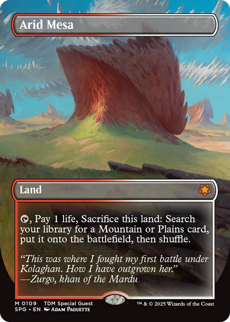 Arid Mesa (Borderless) [Tarkir: Dragonstorm Special Guests] | Gaming Infinity