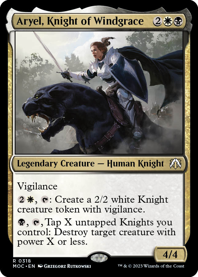 Aryel, Knight of Windgrace [March of the Machine Commander] | Gaming Infinity