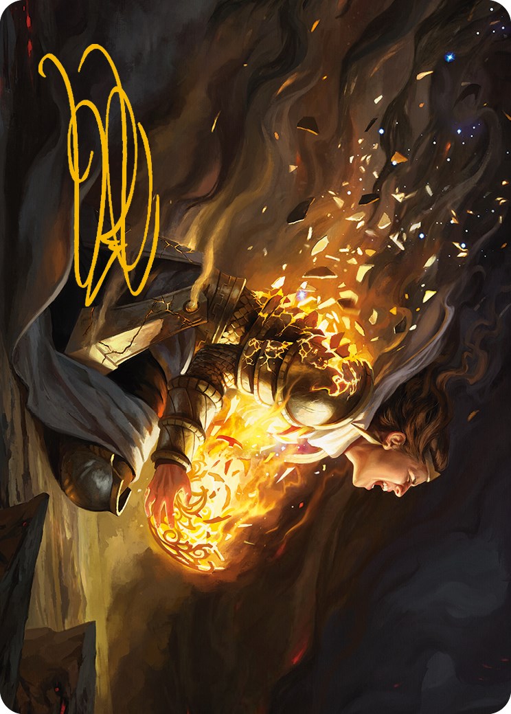 Vanish into Eternity Art Card (Gold-Stamped Signature) [Phyrexia: All Will Be One Art Series] | Gaming Infinity