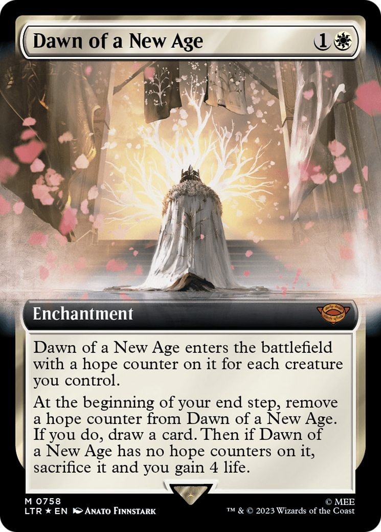 Dawn of a New Age (Extended Art) (Surge Foil) [The Lord of the Rings: Tales of Middle-Earth] | Gaming Infinity