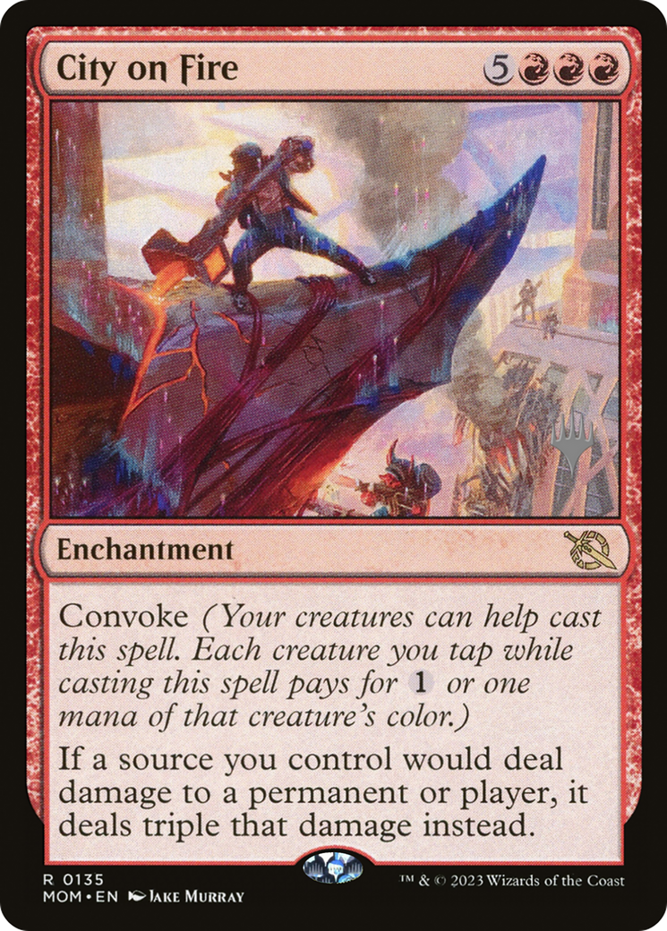 City on Fire (Promo Pack) [March of the Machine Promos] | Gaming Infinity