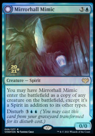 Mirrorhall Mimic // Ghastly Mimicry [Innistrad: Crimson Vow Prerelease Promos] | Gaming Infinity