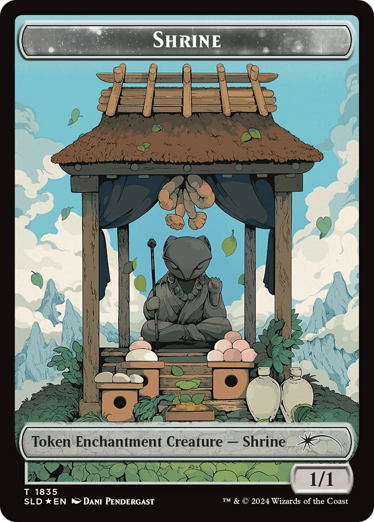 Shrine Token (Rainbow Foil) [Secret Lair: From Cute to Brute Tokens] | Gaming Infinity