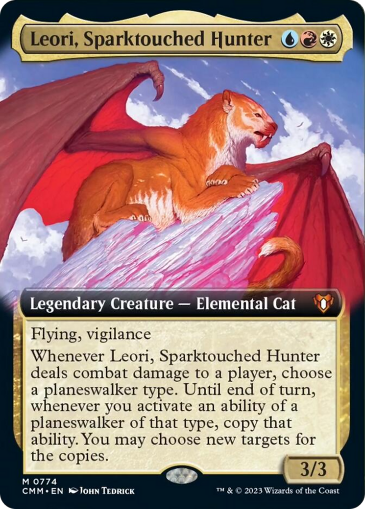 Leori, Sparktouched Hunter (Extended Art) [Commander Masters] | Gaming Infinity