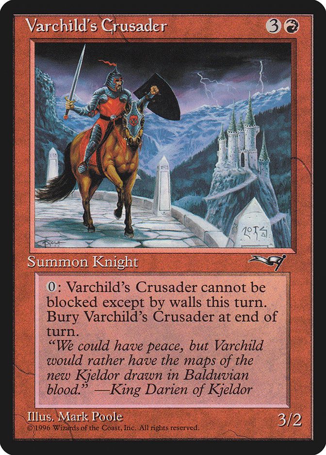 Varchild's Crusader (Brown Horse) [Alliances] | Gaming Infinity
