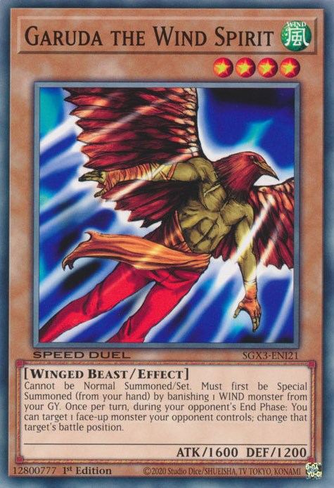 Garuda the Wind Spirit [SGX3-ENI21] Common | Gaming Infinity