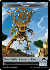 Aetherborn (Ripple Foil) // Servo Double-Sided Token [Modern Horizons 3 Commander Tokens] | Gaming Infinity