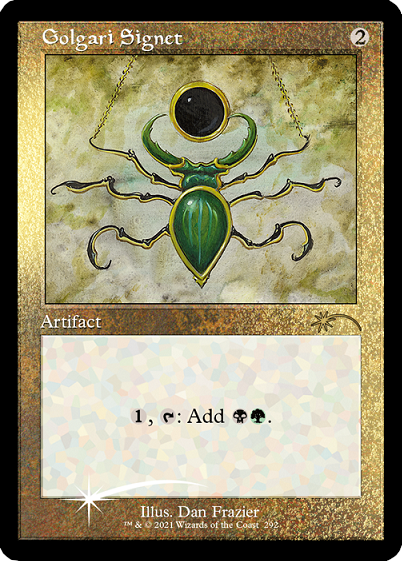 Golgari Signet (Retro) (Foil Etched) [Secret Lair Drop Series] | Gaming Infinity