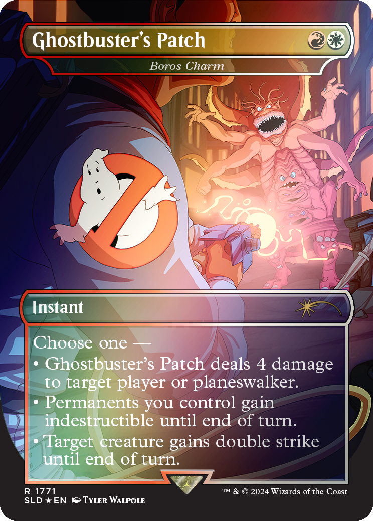 Ghostbuster's Patch - Boros Charm (Rainbow Foil) [Secret Lair Drop Series] | Gaming Infinity