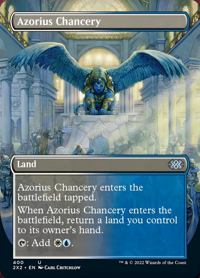 Azorius Chancery (Borderless Alternate Art) [Double Masters 2022] | Gaming Infinity