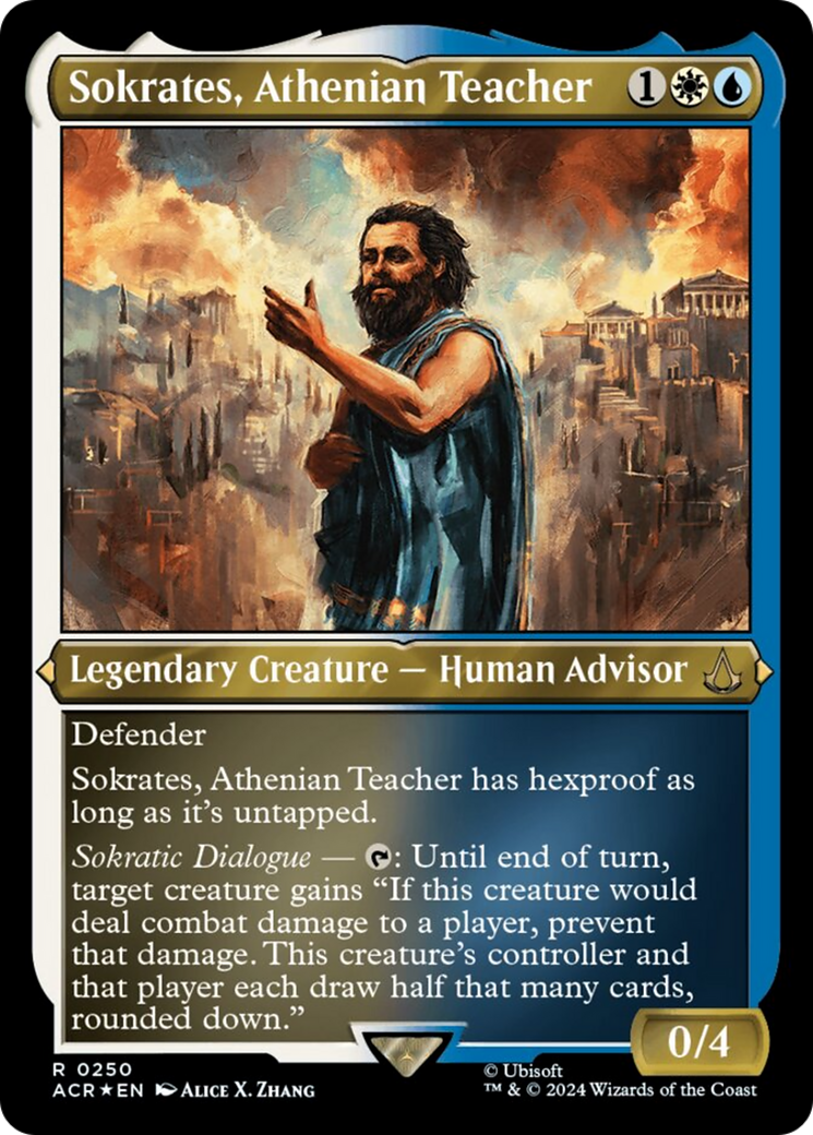 Sokrates, Athenian Teacher (Foil Etched) [Assassin's Creed] | Gaming Infinity