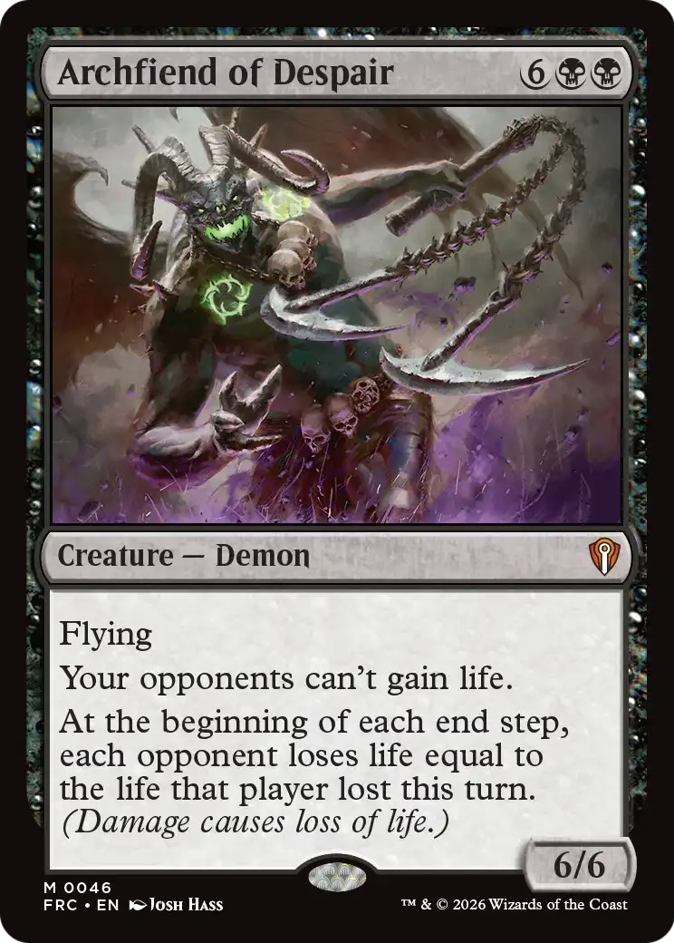 Archfiend of Despair [Reality Fracture Commander] | Gaming Infinity