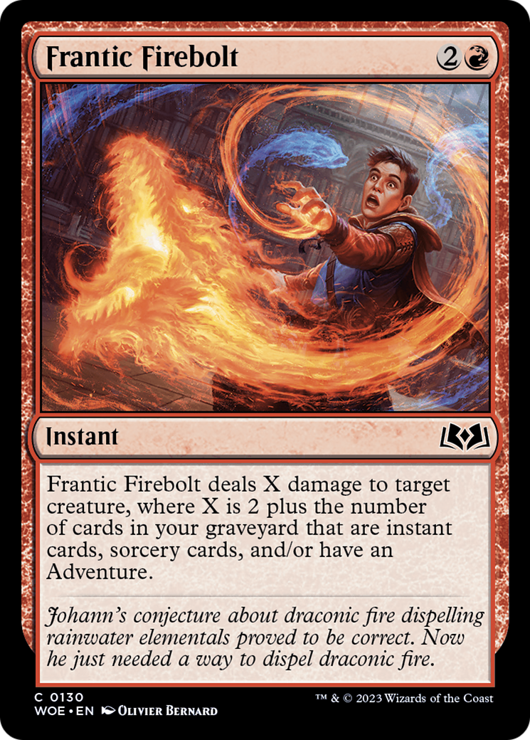 Frantic Firebolt [Wilds of Eldraine] | Gaming Infinity