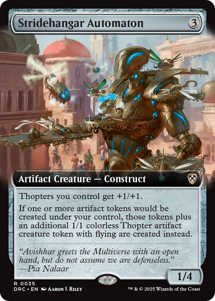 Stridehangar Automaton (Extended Art) [Aetherdrift Commander] | Gaming Infinity