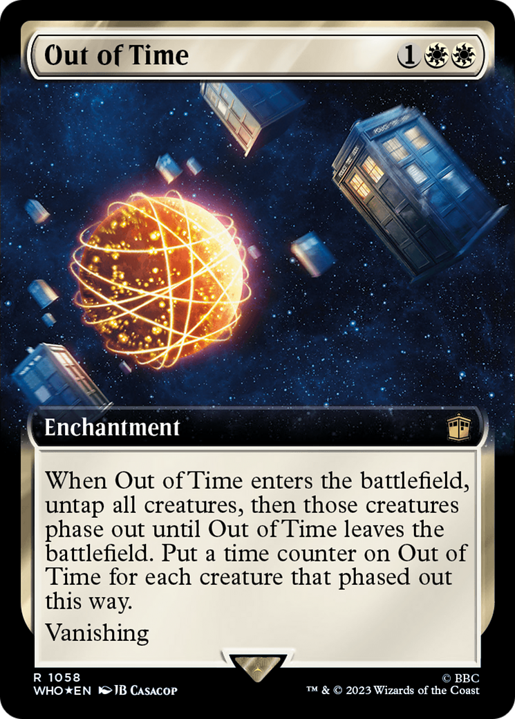 Out of Time (Extended Art) (Surge Foil) [Doctor Who] | Gaming Infinity