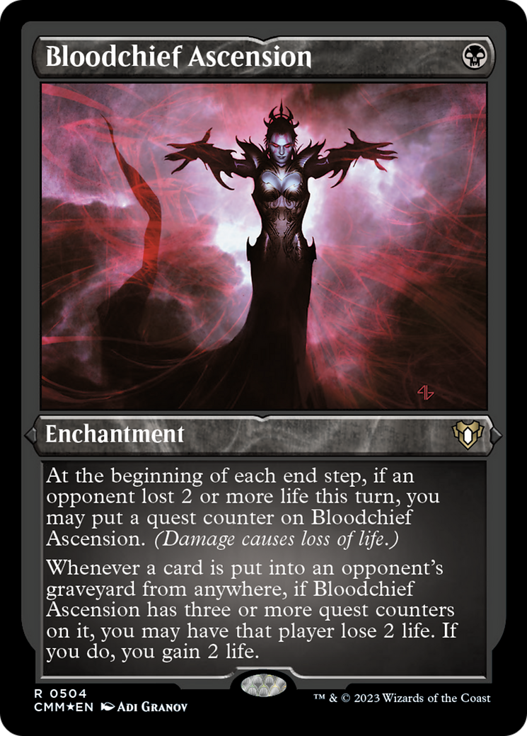 Bloodchief Ascension (Foil Etched) [Commander Masters] | Gaming Infinity