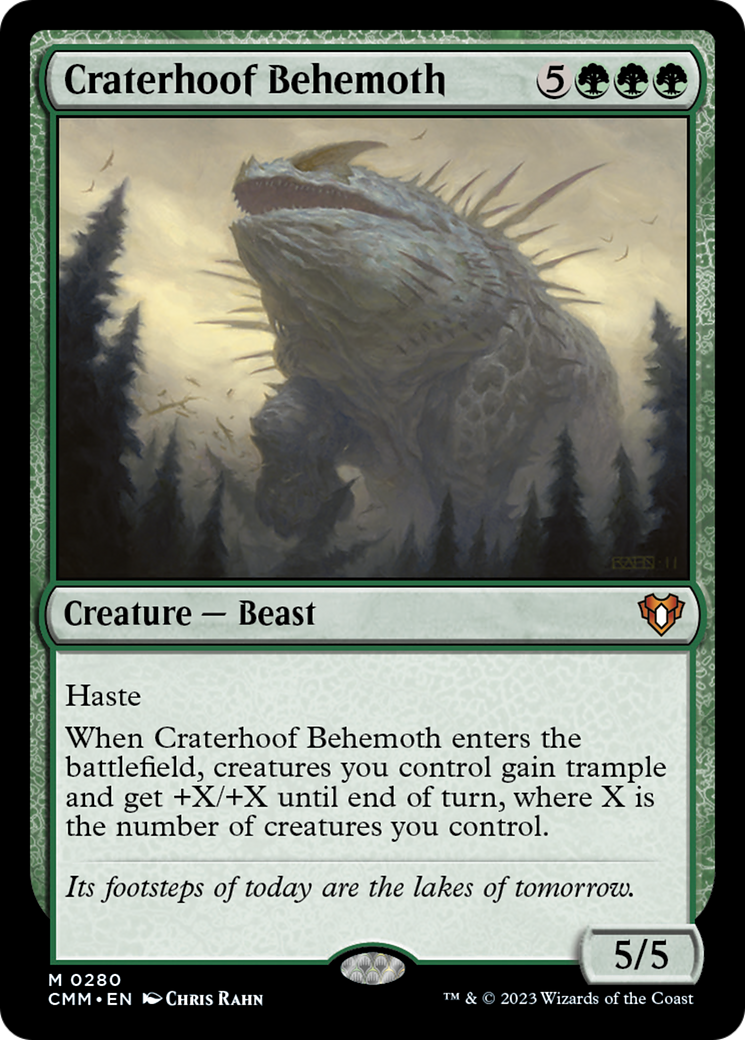 Craterhoof Behemoth [Commander Masters] | Gaming Infinity