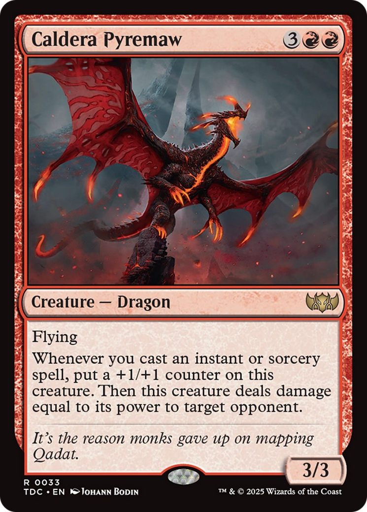 Caldera Pyremaw [Tarkir: Dragonstorm Commander] | Gaming Infinity